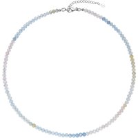 Edelstein-Silberhalskette Edelstein-Silberhalskette