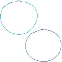 Edelstein-Silberhalsketten Edelstein-Silberhalsketten