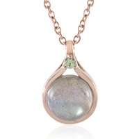 Grüner Maniry-Labradorit-Silberhalskette (KM by Juwelo) Grüner Maniry-Labradorit-Silberhalskette (KM by Juwelo)