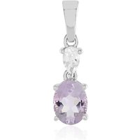 Lavendel-Amethyst-Silberanhänger Lavendel-Amethyst-Silberanhänger