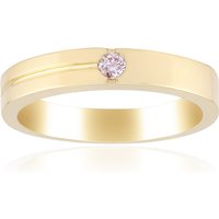 Pinkfarbener SI2 Argyle-Brillant-Goldring Pinkfarbener SI2 Argyle-Brillant-Goldring