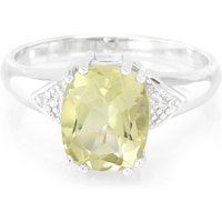 Limonen-Citrin-Silberring Limonen-Citrin-Silberring