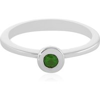 Russischer Diopsid-Silberring Russischer Diopsid-Silberring