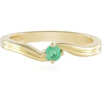 Kolumbianischer Smaragd-Silberring Kolumbianischer Smaragd-Silberring