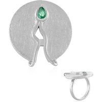 Äthiopischer Smaragd-Silberring (MONOSONO COLLECTION) Äthiopischer Smaragd-Silberring (MONOSONO COLLECTION)