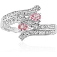 Nigerianischer Pinkfarbener Turmalin-Silberring Nigerianischer Pinkfarbener Turmalin-Silberring