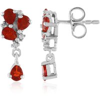 Mexikanischer Feueropal-Silberohrringe Mexikanischer Feueropal-Silberohrringe