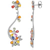 Saphir-Silberohrringe (Dallas Prince Designs) Saphir-Silberohrringe (Dallas Prince Designs)