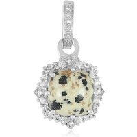 Dalmatiner-Jaspis-Silberanhänger Dalmatiner-Jaspis-Silberanhänger