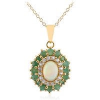 Edelstein-Silberhalskette Edelstein-Silberhalskette