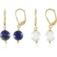 Edelstein-Silberohrringe Edelstein-Silberohrringe