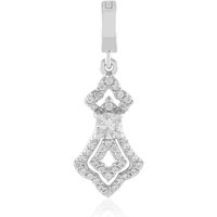 Weißer Saphir-Silberanhänger Weißer Saphir-Silberanhänger