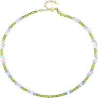 Edelstein-Silberhalskette Edelstein-Silberhalskette