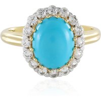 Sleeping Beauty-Türkis-Silberring Sleeping Beauty-Türkis-Silberring