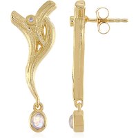 AAA-Regenbogen-Mondstein-Silberohrringe (MONOSONO COLLECTION) AAA-Regenbogen-Mondstein-Silberohrringe (MONOSONO COLLECTION)