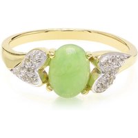 Kaiserlicher Chrysopras-Silberring Kaiserlicher Chrysopras-Silberring