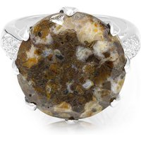 Dinosaurier-Quarz-Silberring Dinosaurier-Quarz-Silberring