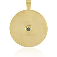 Blauer I3 Brillant-Messinganhänger (Juwelo Style) Blauer I3 Brillant-Messinganhänger (Juwelo Style)