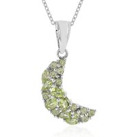 Peridot-Silberhalskette Peridot-Silberhalskette