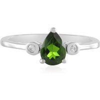 Russischer Diopsid-Silberring Russischer Diopsid-Silberring