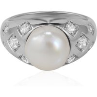 Süßwasserzuchtperlen-Silberring (TPC) Süßwasserzuchtperlen-Silberring (TPC)