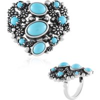 Sleeping Beauty-Türkis-Silberring (Desert Chic) Sleeping Beauty-Türkis-Silberring (Desert Chic)
