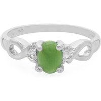 Kaiserlicher Chrysopras-Silberring Kaiserlicher Chrysopras-Silberring