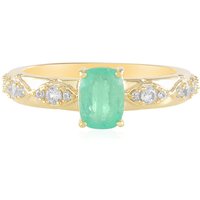 Russischer Smaragd-Silberring (Adela Silber) Russischer Smaragd-Silberring (Adela Silber)