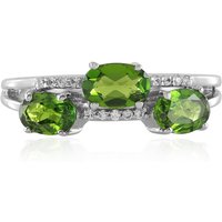 Russischer Diopsid-Silberring Russischer Diopsid-Silberring