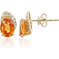 Mandarin-Granat-Goldohrringe (CIRARI) Mandarin-Granat-Goldohrringe (CIRARI)