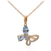 AAA-Brasilianischer Aquamarin-Goldhalskette (Smithsonian) AAA-Brasilianischer Aquamarin-Goldhalskette (Smithsonian)