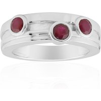 Burmesischer Rubin-Silberring (Pallanova) Burmesischer Rubin-Silberring (Pallanova)