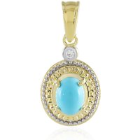 Sleeping Beauty-Türkis-Silberanhänger Sleeping Beauty-Türkis-Silberanhänger