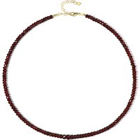 Mosambik-Granat-Silberhalskette Mosambik-Granat-Silberhalskette