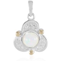Welo-Opal-Silberanhänger mit Gold (Granulieren) Welo-Opal-Silberanhänger mit Gold (Granulieren)