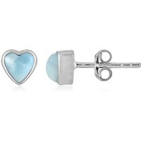 Larimar-Silberohrringe (Bali Barong) Larimar-Silberohrringe (Bali Barong)