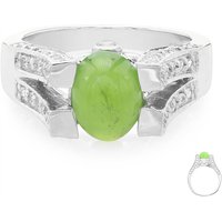 Kaiserlicher Chrysopras-Silberring Kaiserlicher Chrysopras-Silberring