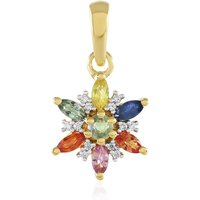 Saphir-Silberanhänger Saphir-Silberanhänger