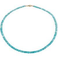 Blauer Apatit-Goldhalskette Blauer Apatit-Goldhalskette