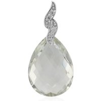 Grüner Amethyst-Goldanhänger Grüner Amethyst-Goldanhänger