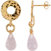 Rosenquarz-Silberohrringe Rosenquarz-Silberohrringe