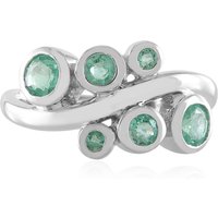 Russischer Smaragd-Silberring (de Melo) Russischer Smaragd-Silberring (de Melo)