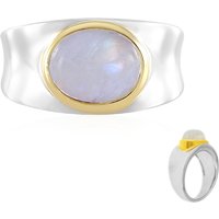 Regenbogen-Mondstein-Silberring Regenbogen-Mondstein-Silberring