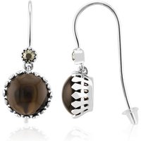 Rauchquarz-Silberohrringe (Annette classic) Rauchquarz-Silberohrringe (Annette classic)