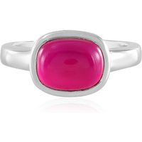 Himbeer-Chalzedon-Silberring Himbeer-Chalzedon-Silberring