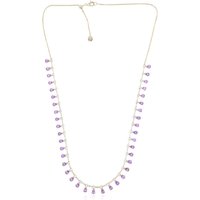 Purpurfarbener Ceylon-Saphir-Goldcollier Purpurfarbener Ceylon-Saphir-Goldcollier