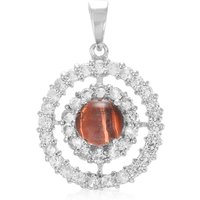 Rotes Tigerauge-Silberanhänger Rotes Tigerauge-Silberanhänger