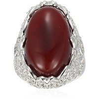 Roter Achat-Silberring Roter Achat-Silberring