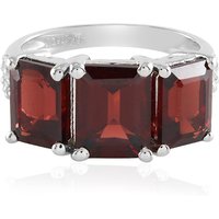 Mosambik-Granat-Silberring Mosambik-Granat-Silberring