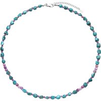 Edelstein-Silberhalskette Edelstein-Silberhalskette